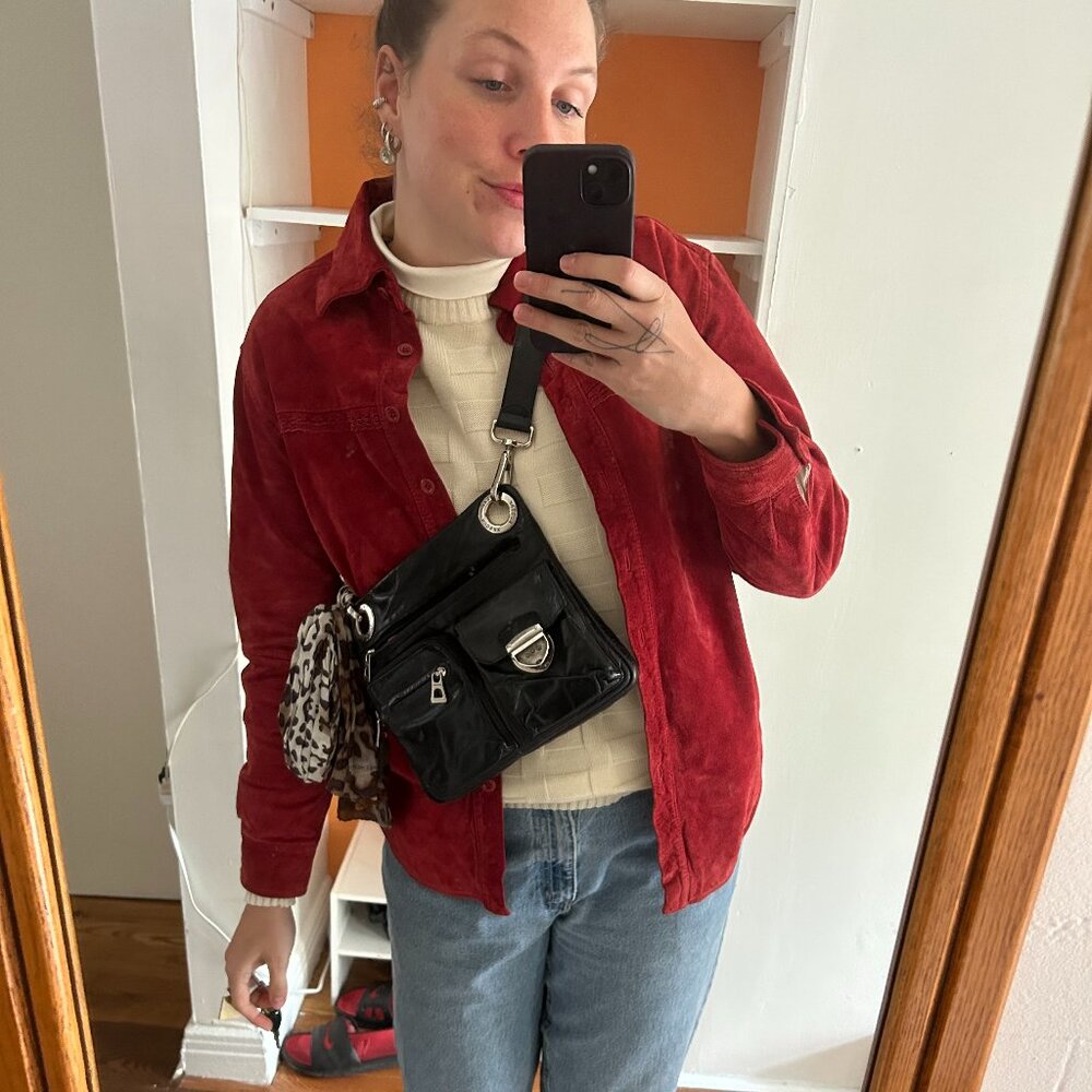 Red Leather Vintage Jacket